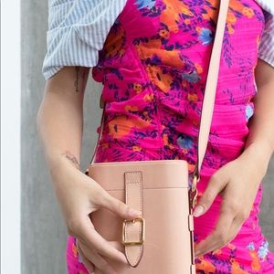 *SOLD* Officina Del Poggio Mini Safari Bag-Pink Leather